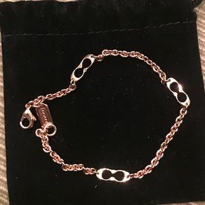 Rose Gold COACH 7” inch bracelet
